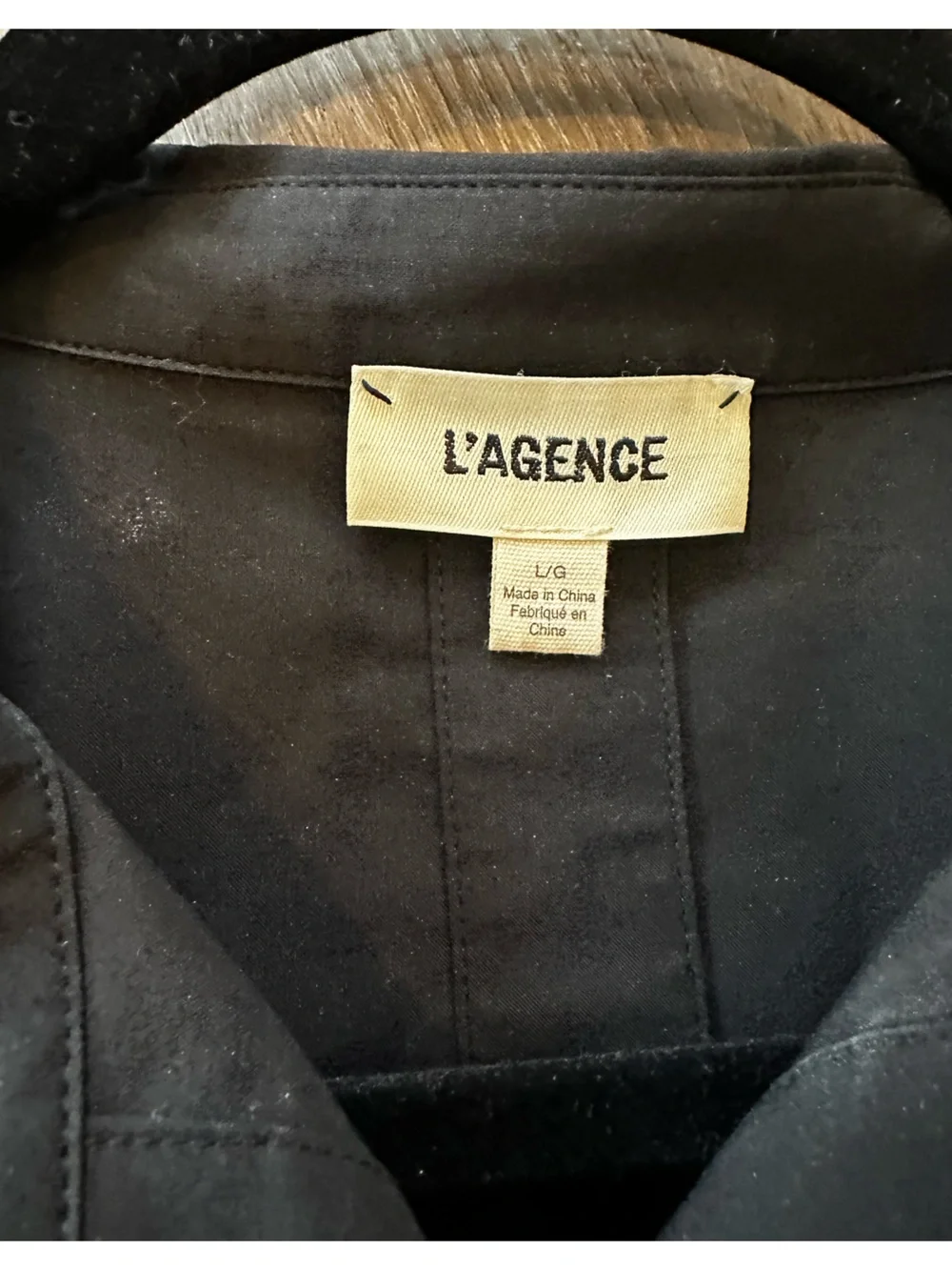 L’AGENCE Cosette Shirt with Gold Buttons